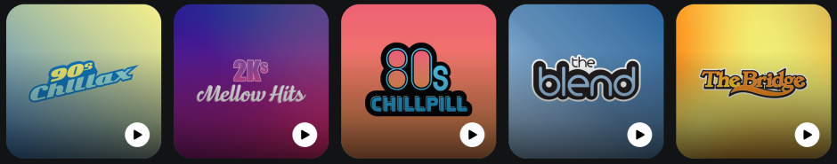 SiriusXM Mellow Hits Channels