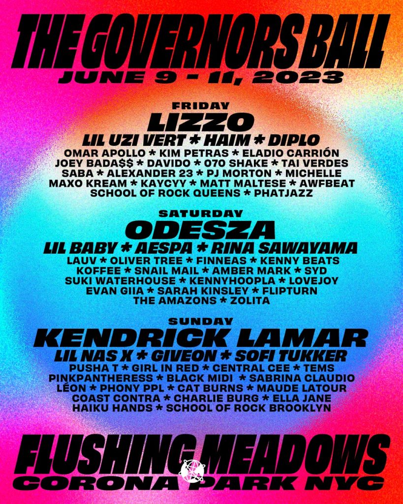Governors Ball 2023 Lineup