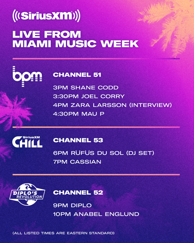 live from miami ultra music festival siriusxm