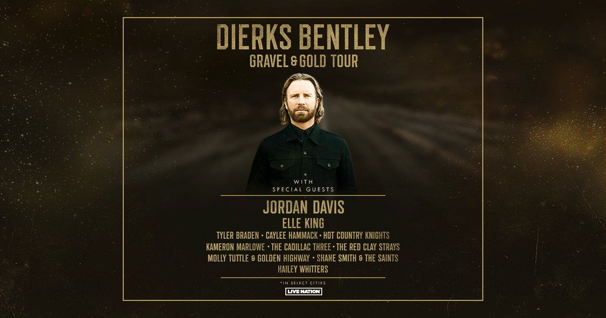 Dierks Bentley 2023 Gravel and Gold Tour
