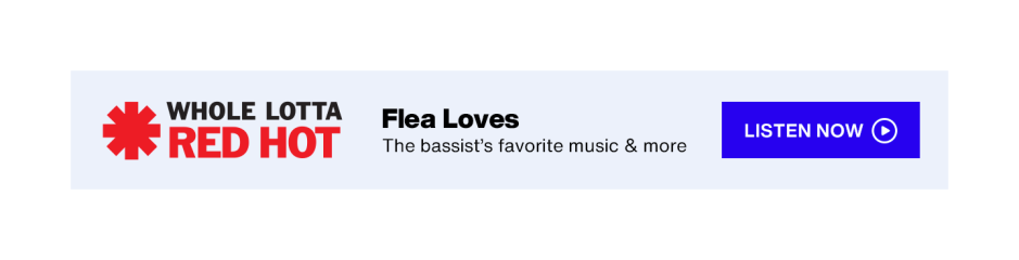 flea loves on siriusxm