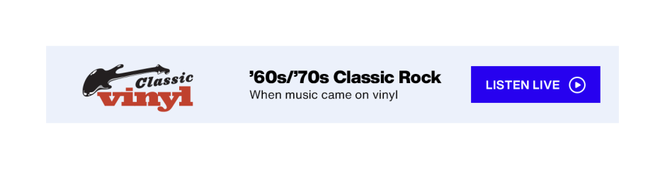 SiriusXM Classic Vinyl - 60s/70s Classic Rock - When music came on vinyl - Listen live button