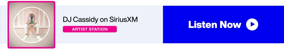 DJ Cassidy on SiriusXM - Artist Station - Listen Now banner