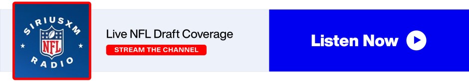 SiriusXM NFL Radio - Live NFL Draft Coverage - Stream the Channel - Listen Now banner