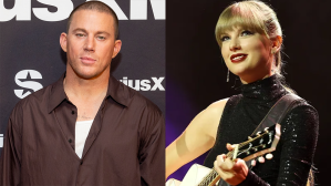 (L to R) Channing Tatum and Taylor Swift side by side.