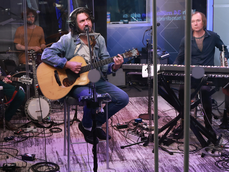 Photo of Bright Eyes performing at SiriusXM Studios.